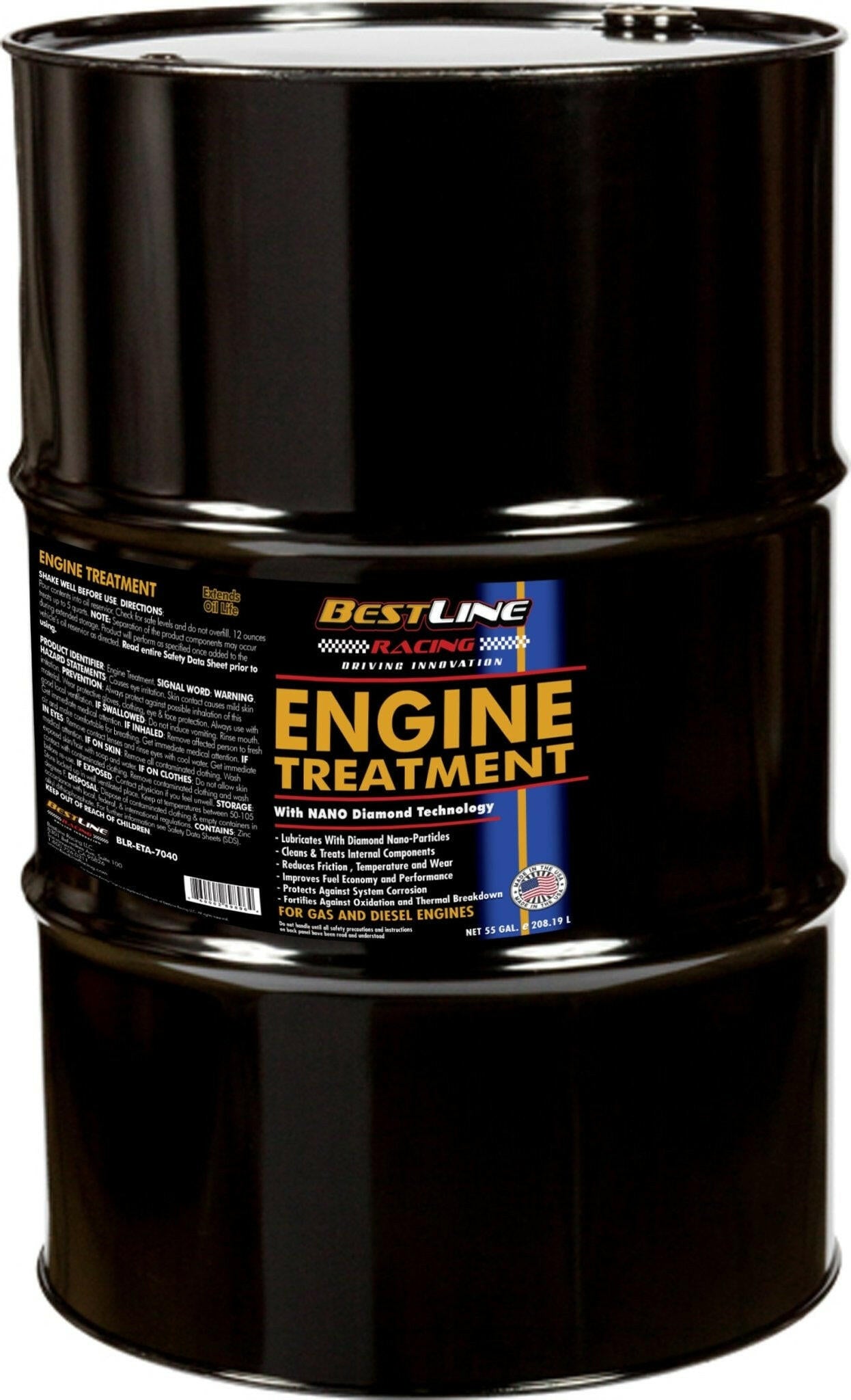 Diamond Nano-Lube Engine Treatment - 55 Gallons - by BestLine Racing, LLC.